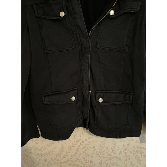 Last chance! Vintage Lauren Ralph Lauren Black Denim Jacket - XL - Picture 4 of 8